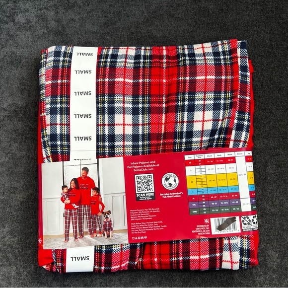 NWT Member's Mark Family Sleep Men's 2-Piece Pajama Set- Let It Snow - Picture 9 of 10